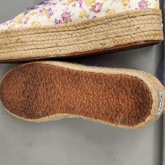 𝅺loveshackfancy superga women's size 39.5 EUC tropical sunset - Picture 6 of 8